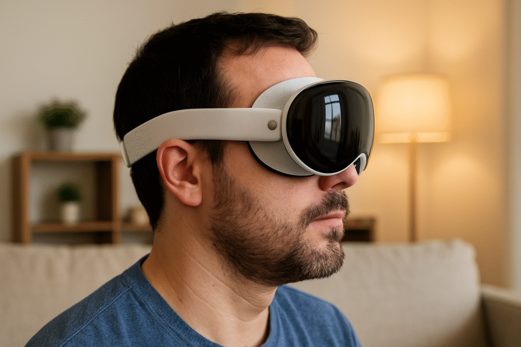 Apple Vision Pro in home