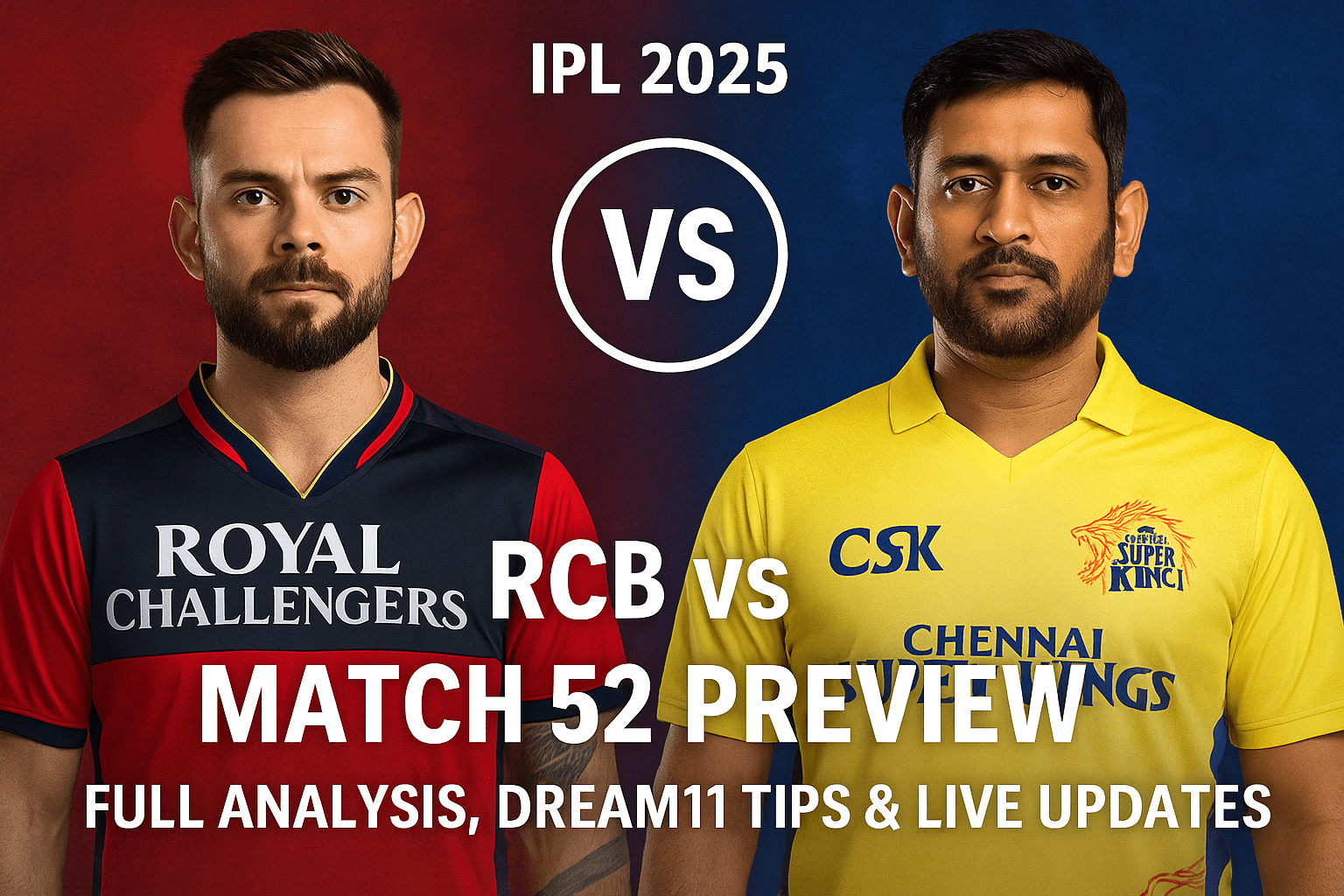 RCB vs CSK IPL 2025