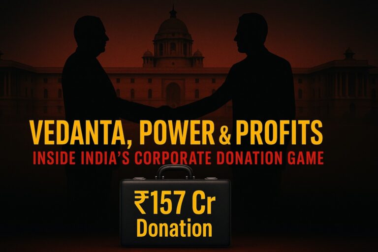 Vedanta ₹157 Cr Donation Exposed